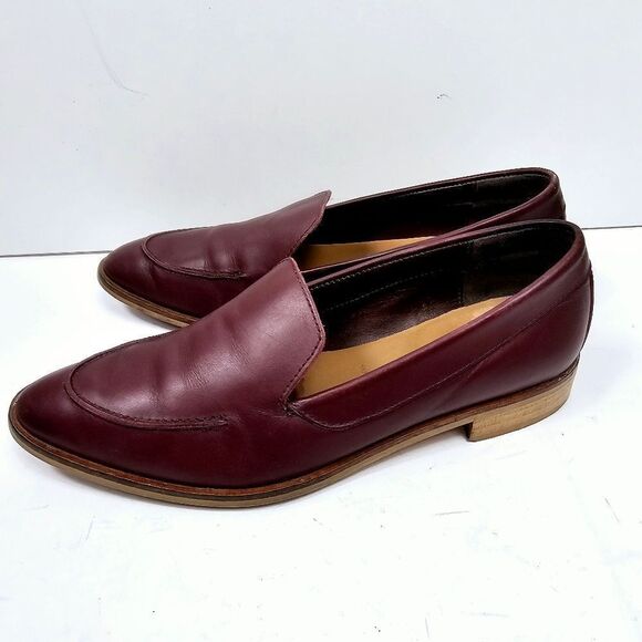 Everlane Modern Loafer Oxblood Burgundy Leather Size 7 - Picture 4 of 8